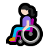 👩🏻‍🦽 woman in manual wheelchair: light skin tone display on Windows